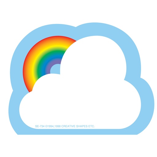 [734 SE] Mini Rainbow Creative Shapes Notepad