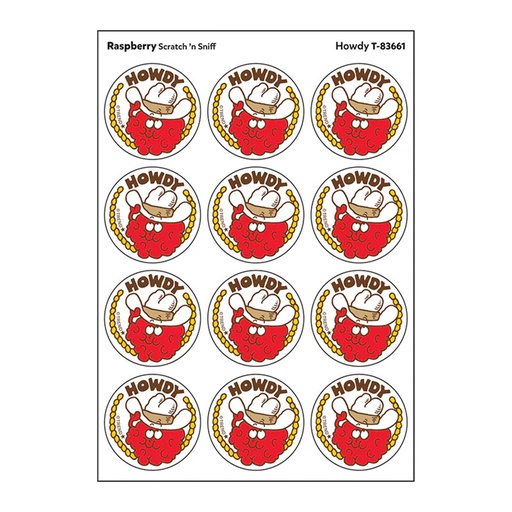 [83661 T] Howdy Raspberry Scent Stickers
