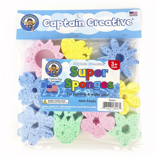 [SS18006 API] Flowers Super Sponges