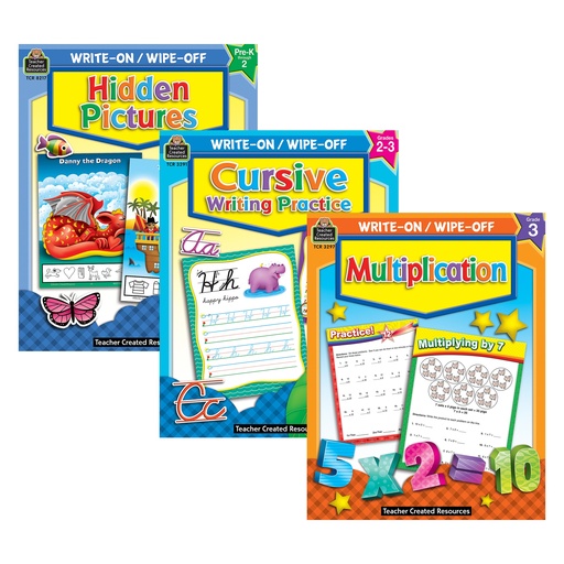 [WWBOOKS3 TCR] Skill-Building Write & Wipe Activity Books Kit