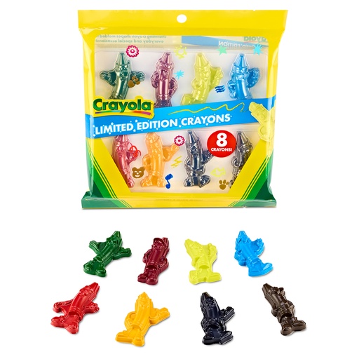 [523015 BIN] Character Tip Shaped Limited Edition 8ct Crayons