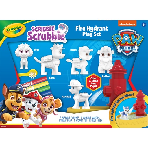 [740238 BIN] Scribble Scrubbie Paw Patrol Fire Hydrant Playset