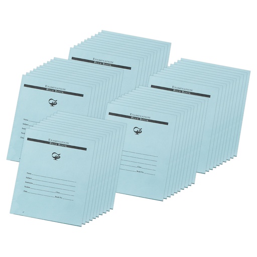 [PBB7812-50 PAC] 12 Page 7" x 8.5" Examination Blue Books 3/8" Ruled 50ct