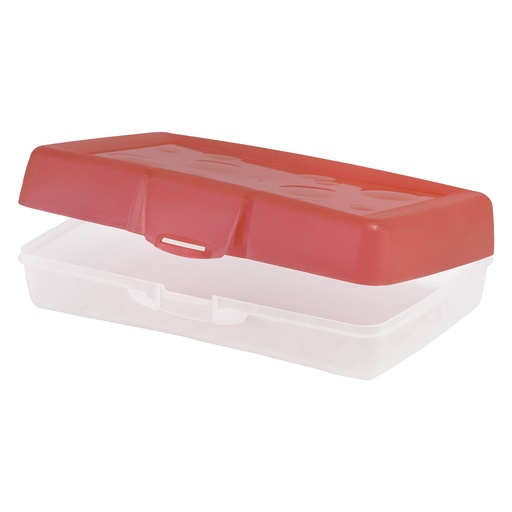 [61612U12C STX] Red Large Pencil Box