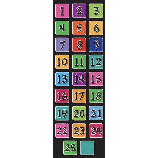 [98104 ASH] 4" Numbers 1-25 Sensory Spots 26pc Set