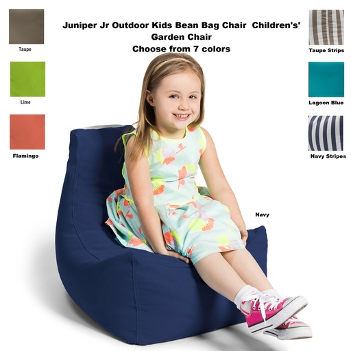 [17547 JAX] Juniper Jr Outdoor Kids Bean Bag Chair Children's Garden Chair