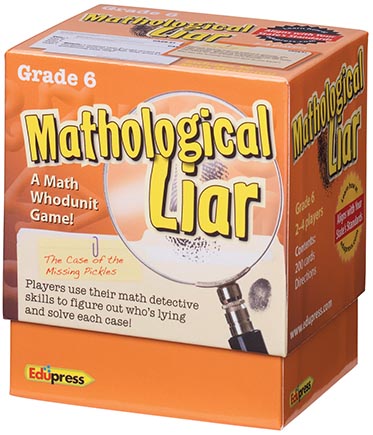 [63399 TCR] Teacher Created Resources® Mathological Liar™ — Grade 6 Card Game