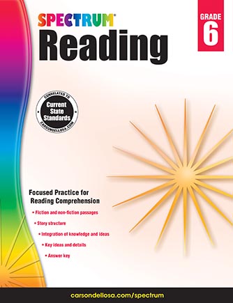 [704584 CD] Spectrum Reading Workbook Grade 6 Paperback