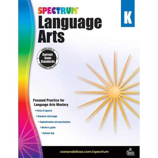 [704587 CD] Spectrum Language Arts Workbook Grade K Paperback
