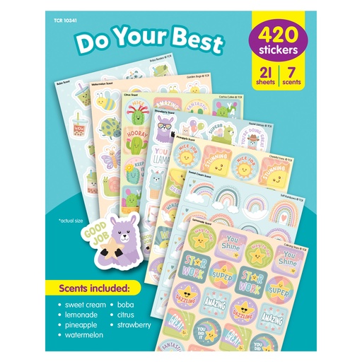 [10341 TCR] Teacher Created Resources® Do Your Best Smelly Stickers Variety Pack